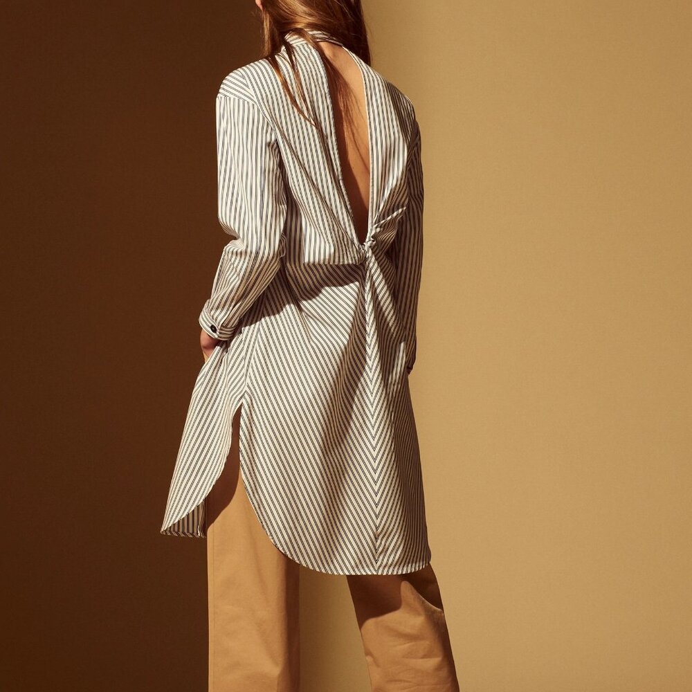 Sandro Open Back Shirt - Picture 2 of 6